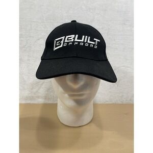 Built Offroad Black Embroidered Logo Strapback Dad Hat Adjustable Baseball Cap